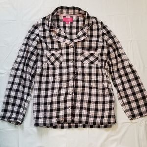 Victoria's Secret Plaid Pajama Top